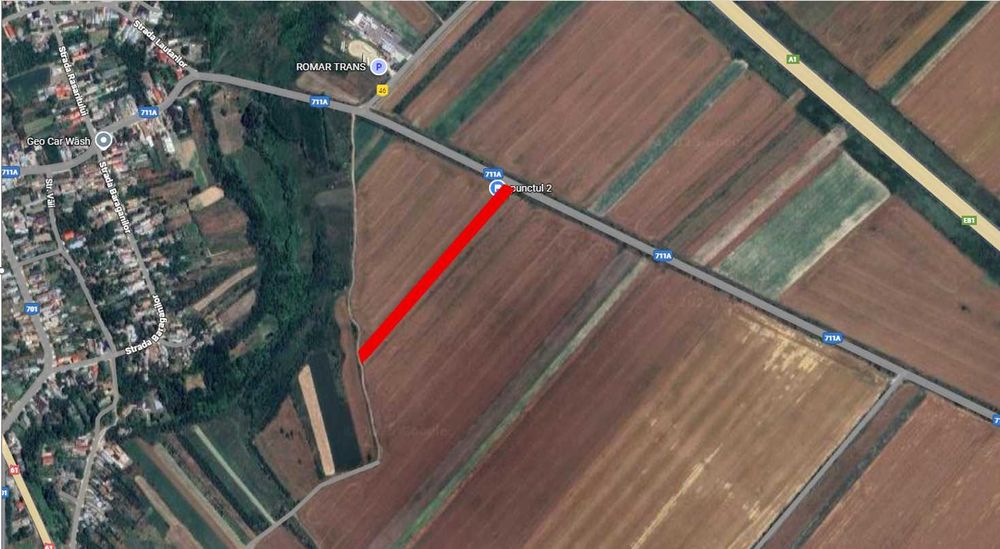 Teren 7400 mp Corbii Mari, La 5 minute de A1 Intra + Extra Proprietar