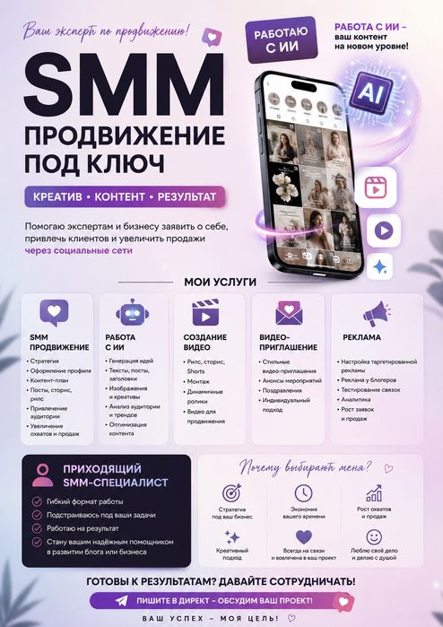 СММ, таргет, мобилограф