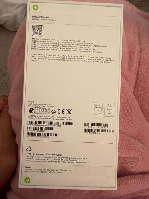 18 pro max 2T silver