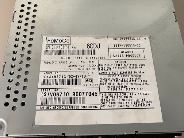 Magazie CD Volvo V70 XC70 S80 2014-2016 31310073/31285838