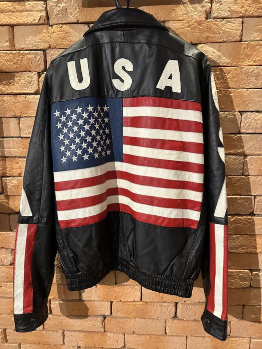 Geaca USA Piele Custom