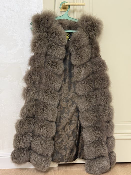 Песец, шуба. Мех