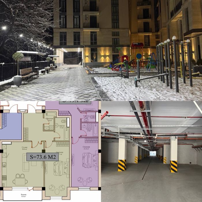 М.Горький Caravan Avenue 74м2 КОРОБКА 11-этаж ДОМ СДАН срочная цена!!!