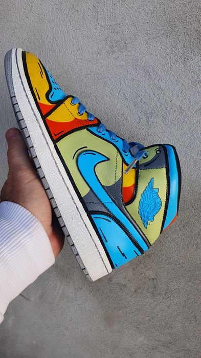 Nike Jordan 1 High Wolf -Custom Made