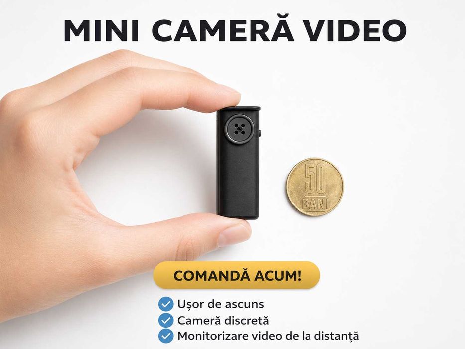 MINI Camera Video LIVE in Nasture copiat Casti de copiat Casca de copiat