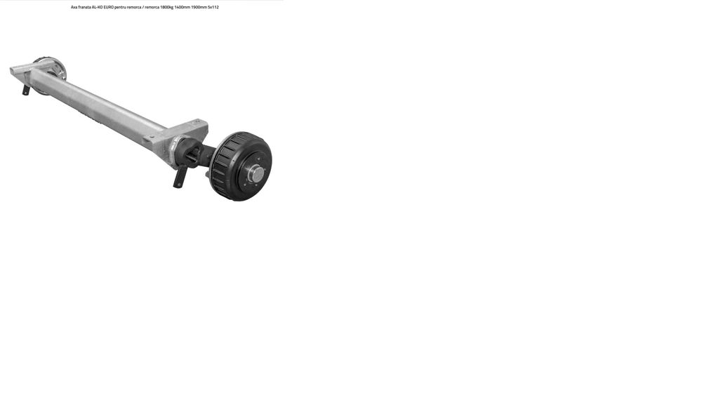 Axe franata AL-KO EURO pentru remorca / remorca 1800kg,,Dispozitiv de depășire AL-KO 2.8VB1 cu cârlig AK351 pentru o remorcă de 3500 kg