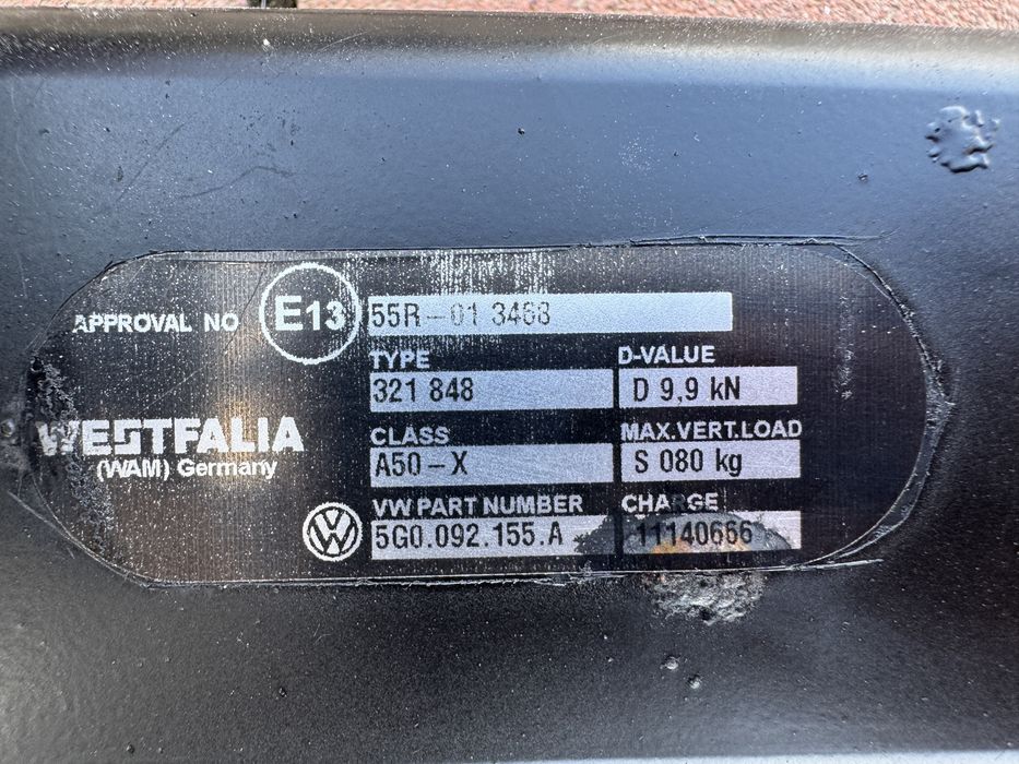 Carlig/Cui Remorcare Original Volkswagen Golf 7/VII 2013-2019