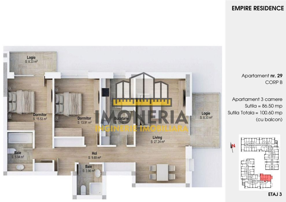 Empire Tornadei 2 – 0% Comision – 3 camere cu sistem fotovoltaic 6