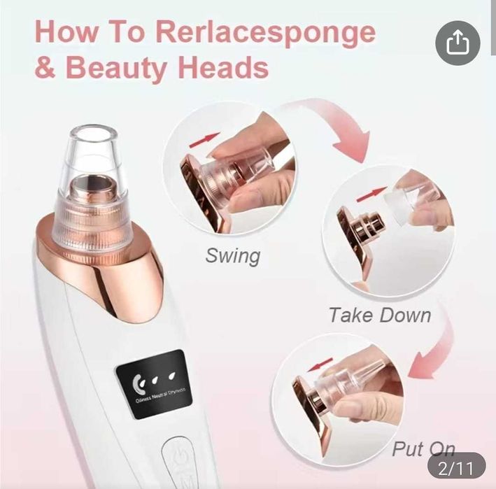 Vacuum pentru punctele negre / Set curatare faciala