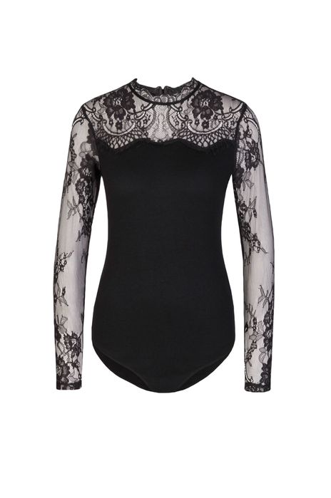 Боди Liu Jo с дантелени ръкави