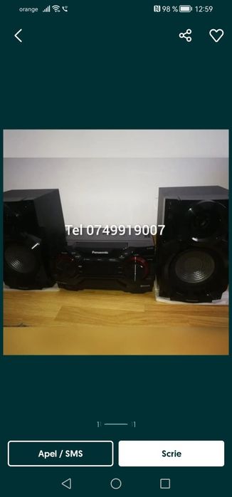 Panasonic Audio  vând