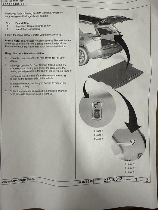 Шторка багажника от chevrolet traverse!