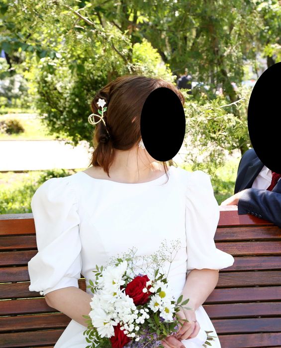 Rochie alba cununie civila