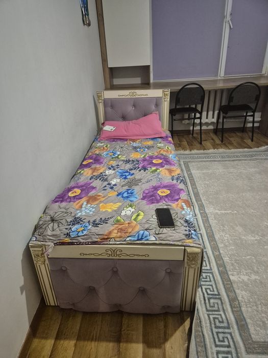 2 кровать матрасымен