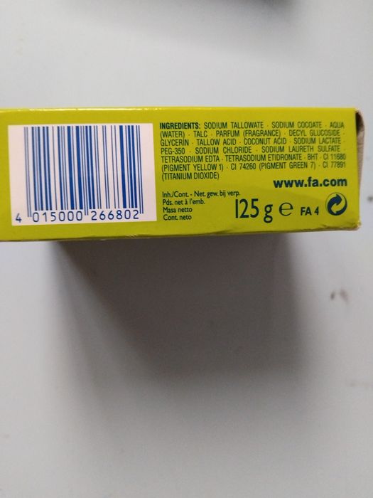 Sapun vintage pentru colectionari fax, fa, palmolive