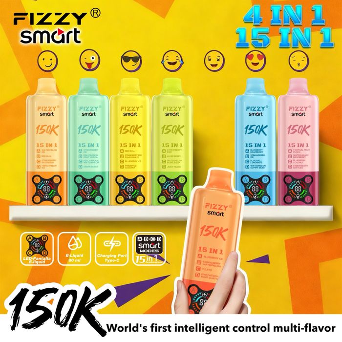Vape 150,000 15 in 1 Special Schimbare arome din buton! Model nou!