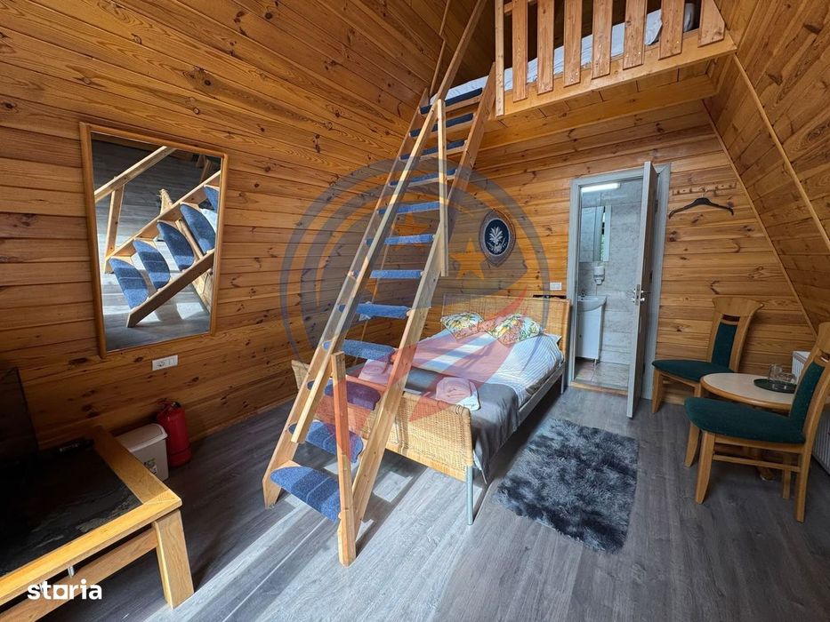 Pensiune  în Călimănești + 2 A-Frame - Teren 5.574 mp - Bonus Mercedes