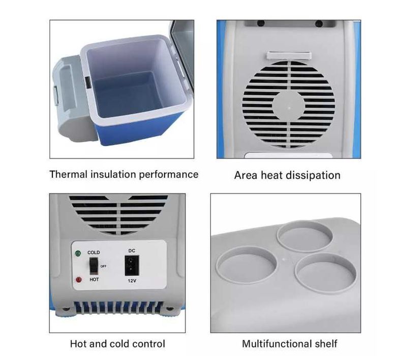 Мултифункционална  Хладилна чанта  за автомобил, каравана,  7.5л 12V