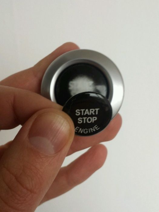 3D Stickere buton Start Stop BMW E60 E61 E70 E71 E87 E89 E90 E91 E92/3