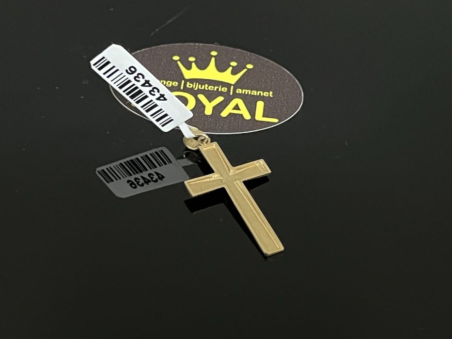 Bijuteria Royal CB : Pandantiv cruce aur 14k 1,59 grame