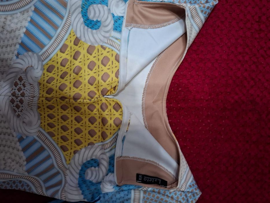 Rochie LALETO DE TOAMNĂ cu model aztec