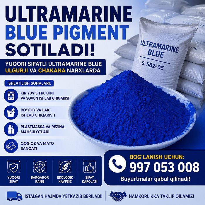 ULTRAMARINE BLUE SOTILADI 
Yuqori sifatli Ultramarine Blue (ko'k