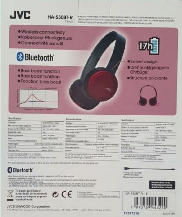 Casti on-ear Bluetooth JVC