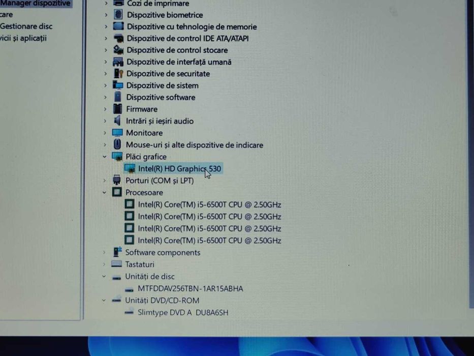 Laptop Clevo N350DW procesor intel i5 6500T, SSD 256Gb, ram 8 GB