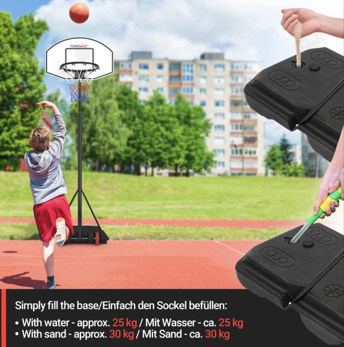 Баскетболен кош регулируем на височина 148-200 см