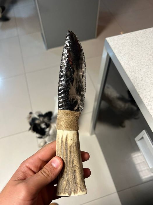 Нож от обсидиан – ръчна изработка