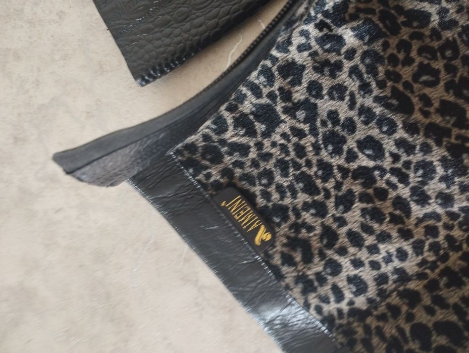 Осенний сапоги из кожи