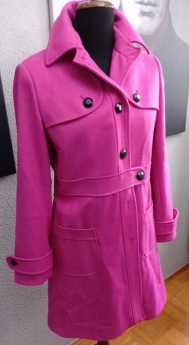 Red Valentino-оригинално дамско палто,цвят фуксия/pink