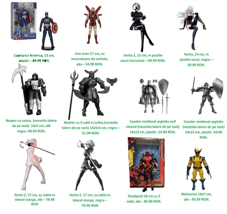 Jucarii copii plusuri Minecraft, figurine, masinute seturi constructie