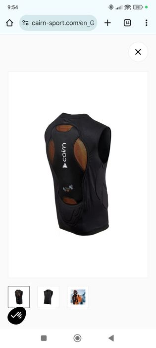 PRORIDE D3O® Цялостна жилетка, подплатена с D3O® плоча за безупречна з