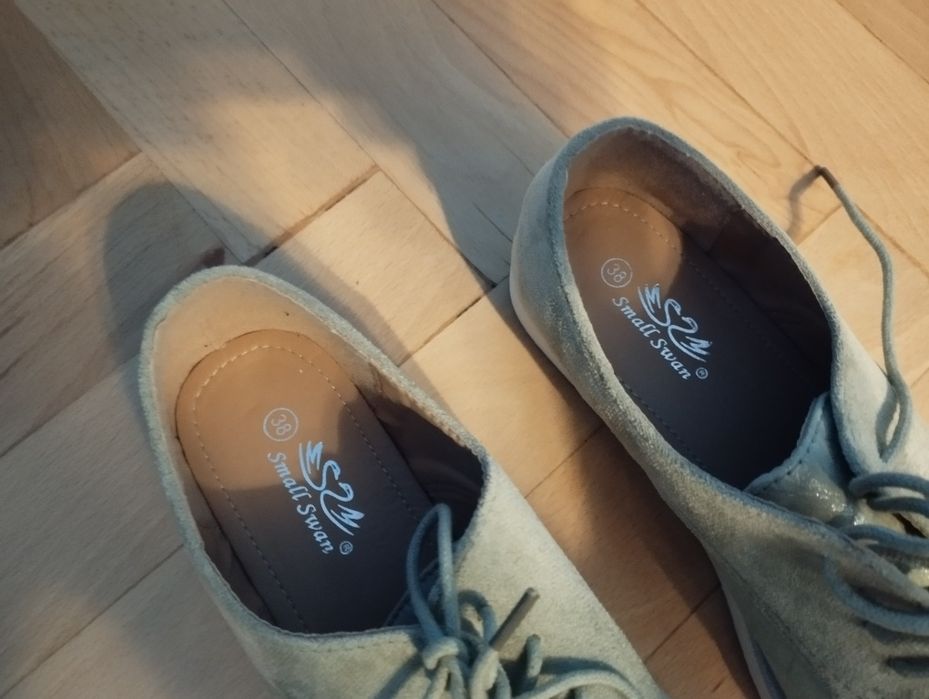 Зелени дамски обувки