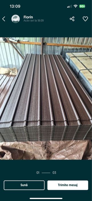 Tabla zinc si color 2m