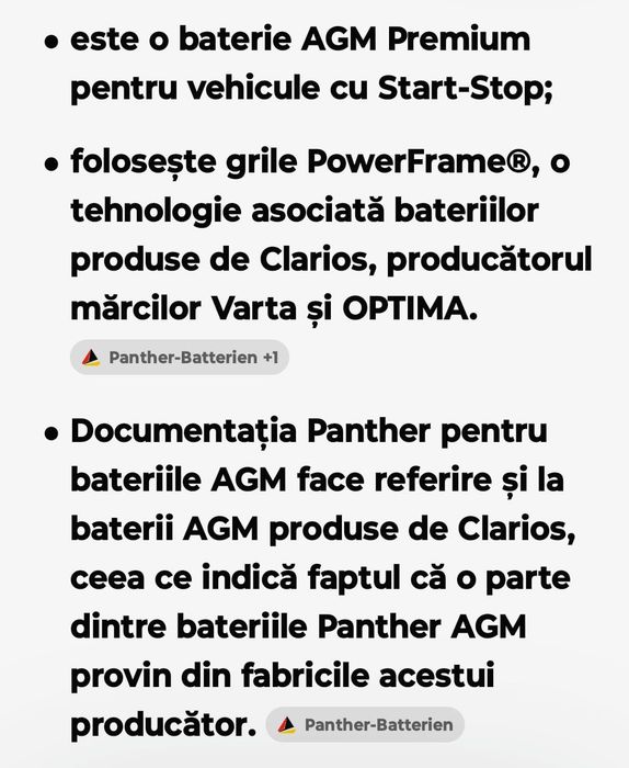 Baterie auto A.G.M