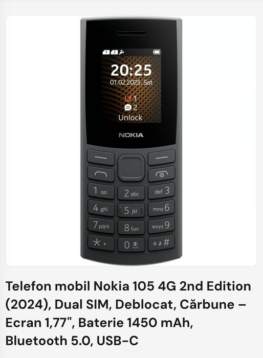 Telefon mobil Nokia 110 4G nou -sigilat
