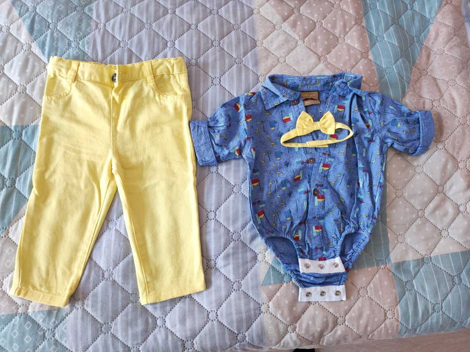 Официално комплектче за момче 3-6 месеца