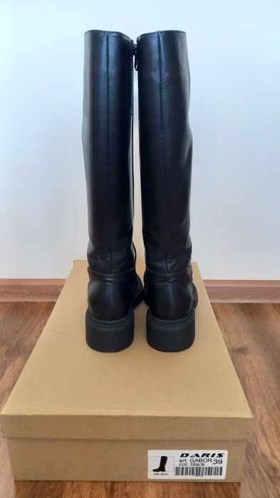 Дамски ботуши от естествена кожа, Daris, 39 номер