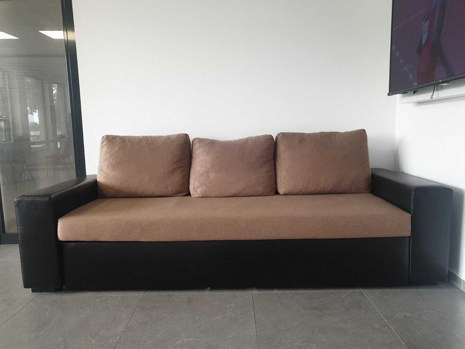 Холна гарнитура дамаска и кожа