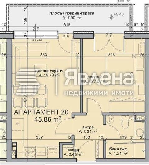 Продава се Двустаен апартамент в Бургас, Крайморие - 52 кв.м за 1306 €/кв.м - Снимка #1