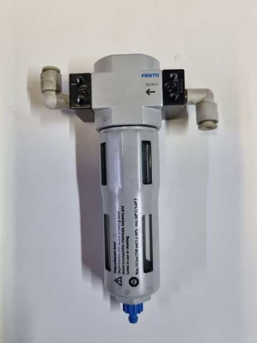 3/8 Пневматичен микрофилтър с дренаж LFMA-D-MIDI-T408 0.01микрометра