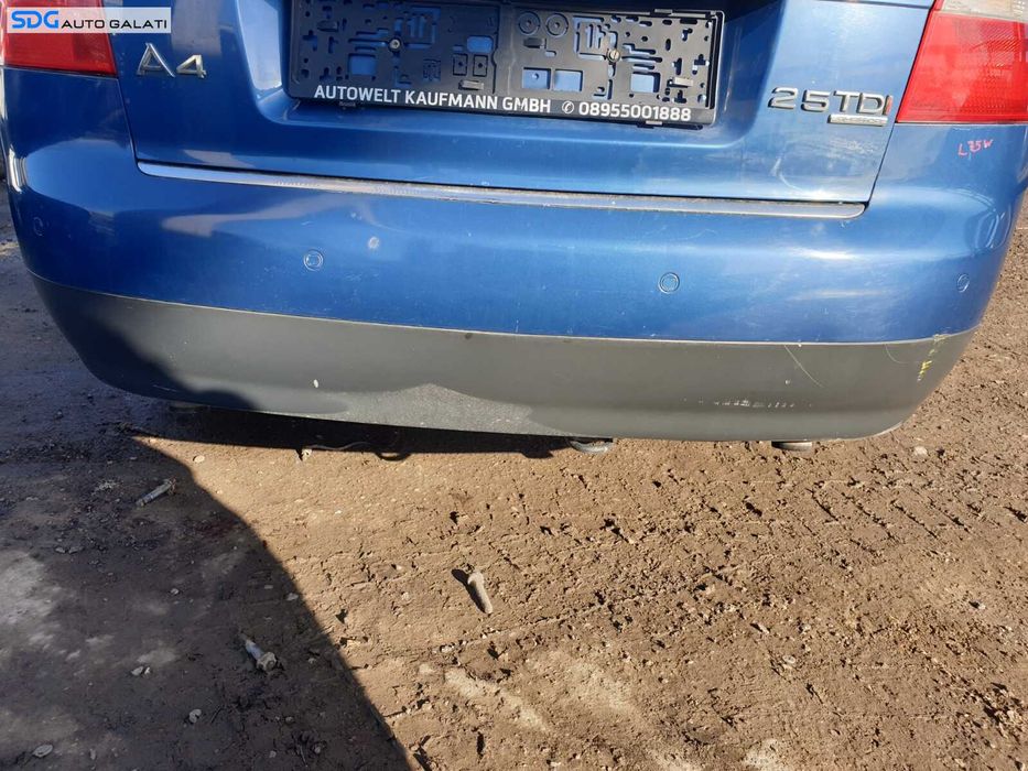 Bara Spoiler Spate cu Locas Senzori Parcare Audi A4 B6 Berlina Sedan 2001 - 2005 Culoare LZ5W