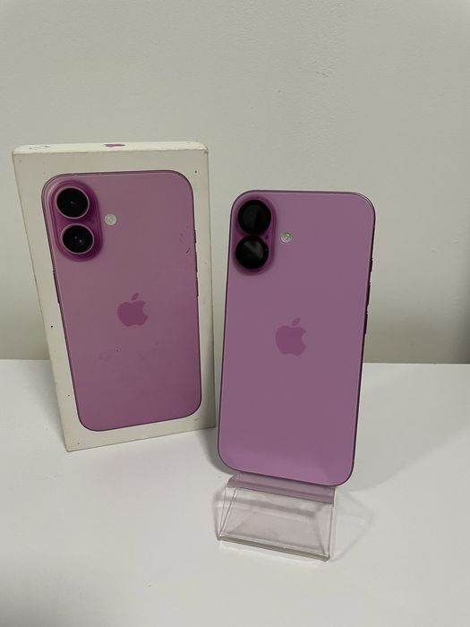 Iphone 16 pink 128 gb stare ca nou garantie si gactura