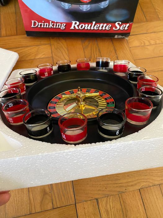 Игра рулетка с шотове, алкохолна рулетка