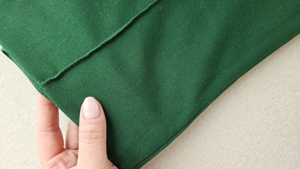 ZARA Прав панталон с ръб и висока талия, М размер