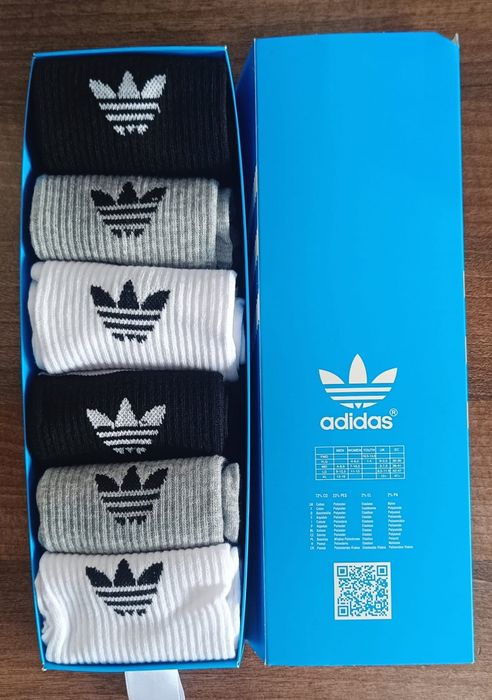 Set 6 Perechi Sosete Adidas Unisex
