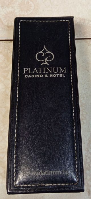 Кожена кутия / калъф Platinum Casino & Hotel – за карти или аксесоари