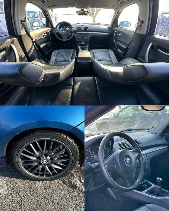 Bmw Seria 1 /120D 2.0 Diesel An 2007 163 Cai 6+1 Trepte Impecabil